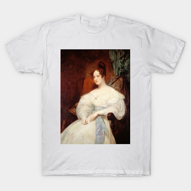 Portrait Presume de la Princesse Louise d'Orleans by Ary Scheffer T-Shirt by Classic Art Stall